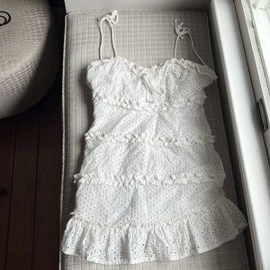 White eyelet dress